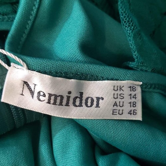 Nemidor Floral Lace Cocktail Dress Size 14 NEW - Picture 7 of 8